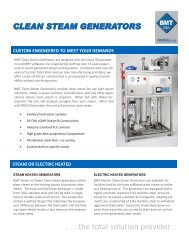 clean steam generators