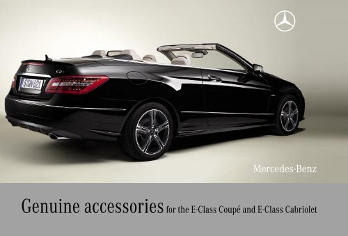 Genuine accessories for the E-Class CoupÃ© and E-Class Cabriolet