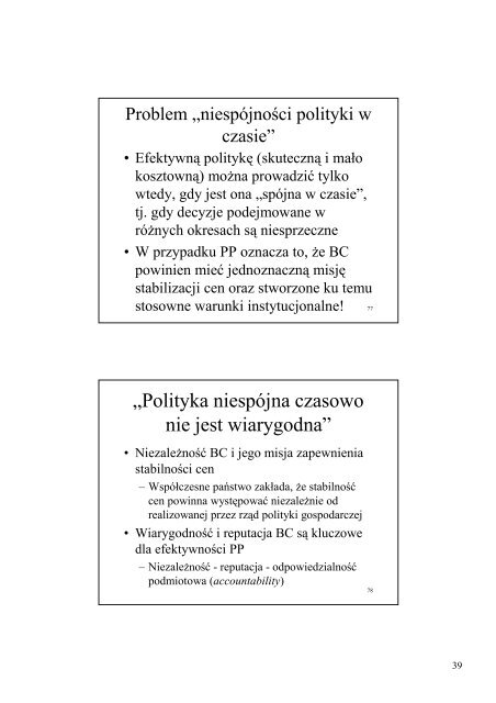 Projektowanie i implementacja polityki pieniÃ„Â™Ã…Â¼nej