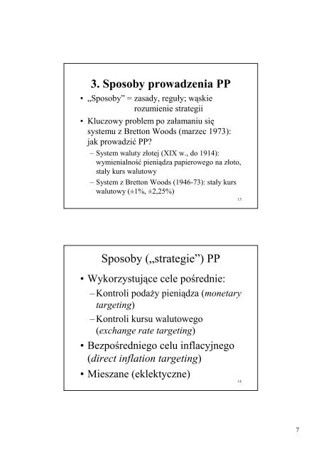 Projektowanie i implementacja polityki pieniÃ„Â™Ã…Â¼nej