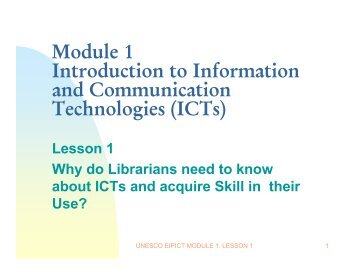 Why do Librarians need to know about ICTs and acquire Skill in their ...