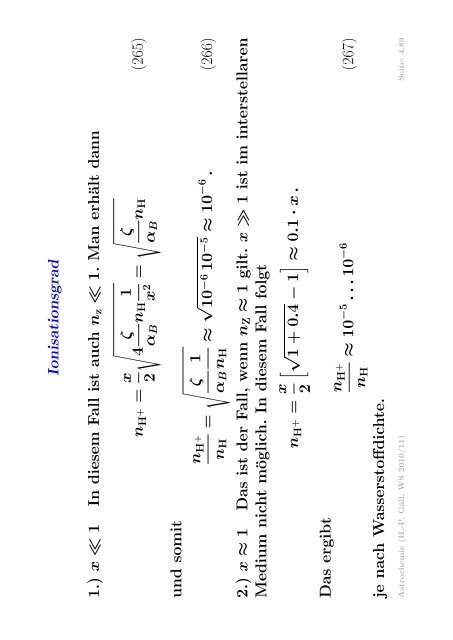 Vorlesung - Institut fÃ¼r Theoretische Astrophysik