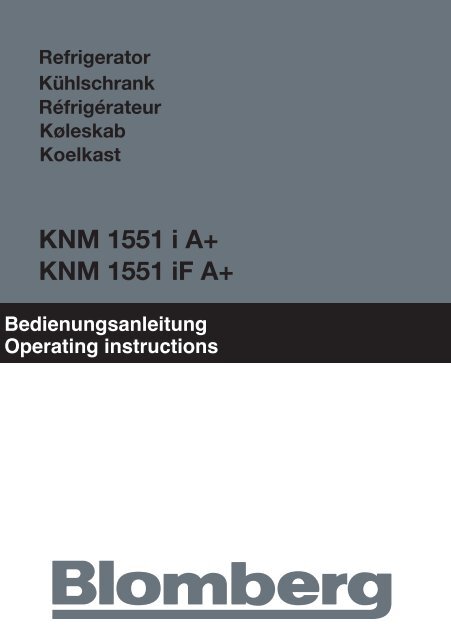 KNM 1551 iF A+ KNM 1551 i A+ - Blomberg