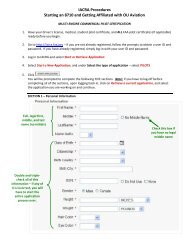 IACRA Procedures Starting an 8710 and Getting ... - OU Aviation