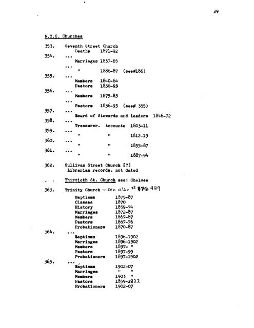 Guide to the Methodist Episcopal Church Records - New York Public ...