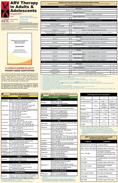 haart adult adolescent hiv drug card department of nursing haart adult adolescent hiv