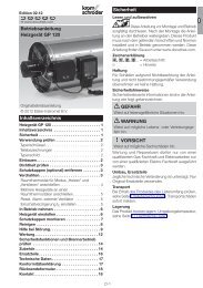 HeizgerÃ¤t GP120 (PDF) - Brink GmbH