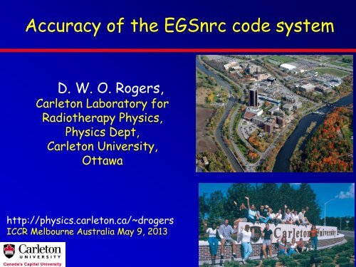 Accuracy of the EGSnrc Monte Carlo Code System