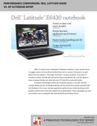 Dell Latitude E6430 vs. HP EliteBook 8470p - Principled Technologies