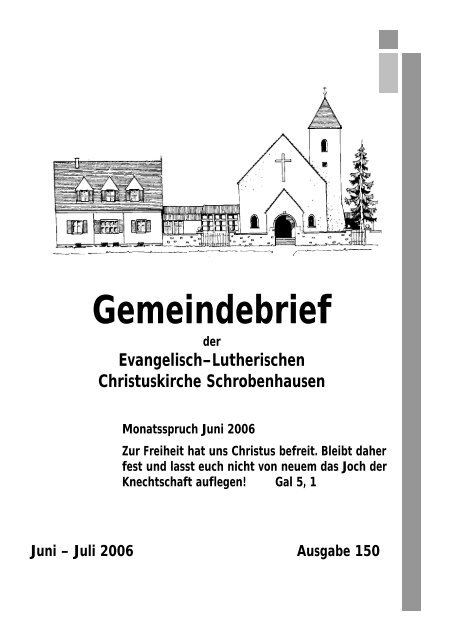 Gemeindebrief - Evangelisch-Lutherische Christuskirchengemeinde ...