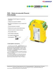 Relais de sÃ©curitÃ© Phoenix PSR-ESAM4 - Onlinecomponents.com