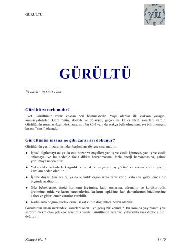 GÃƒÂœRÃƒÂœLTÃƒÂœ - YFU YapÃ„Â± FiziÃ„ÂŸi UzmanlÃ„Â±k UygulamalarÃ„Â±