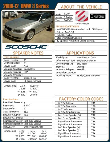 2006-12 BMW 3 Series - Scosche