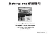 Make your own MARIMBAS - Beatin' Path Publications, LLC