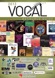 Vocal Resource Guide 2013 - Hal Leonard Australia