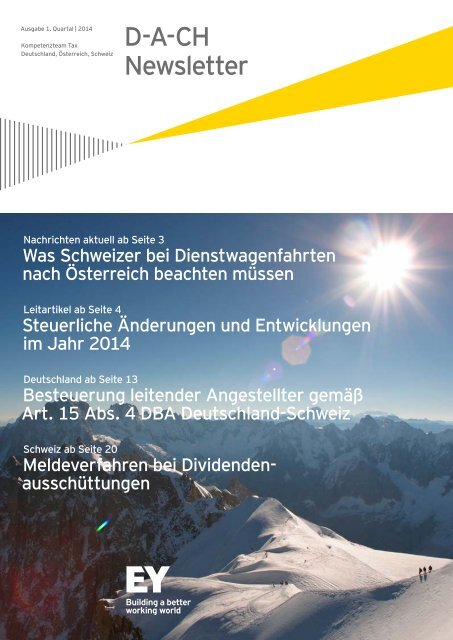 D-A-CH News – Ausgabe 1. Quartal | 2014 - Schweiz