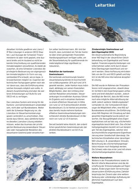 D-A-CH News – Ausgabe 1. Quartal | 2014 - Schweiz