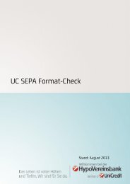 UC SEPA Format-Check - HypoVereinsbank