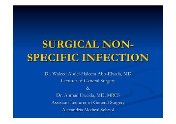 Specific surgical infections