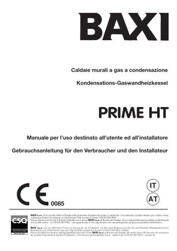 Istruzioni Installatore - RAKO - Gas-Wasser-Heizung