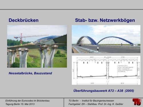 Prof. Dr.-Ing. Karsten GeiÃler StahlverbundbrÃ¼cken EC4-2 im ... - VSVI