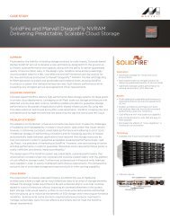 SolidFire and Marvell DragonFly NVRAM Delivering Predictable ...