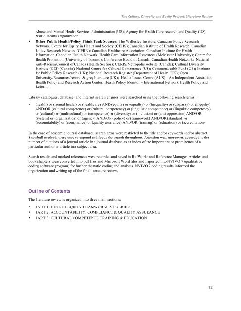 CDE Appendix 1 Literature Review - Central East Local Health ...