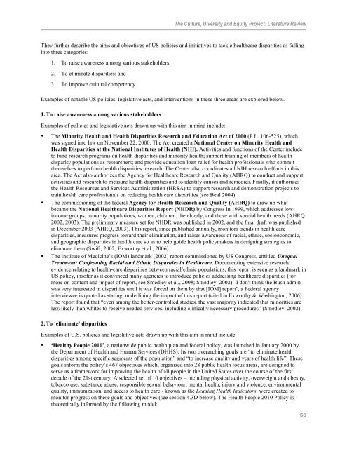 CDE Appendix 1 Literature Review - Central East Local Health ...