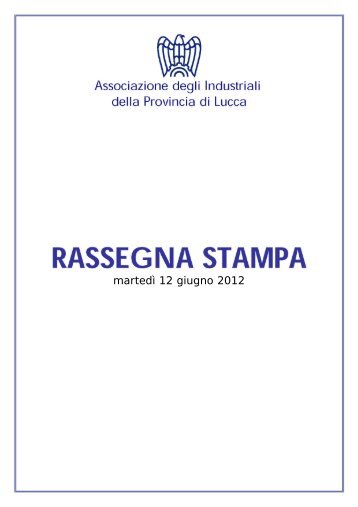 Rassegna Stampa 12 giugno 2012.pdf - Associazione degli ...