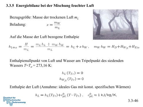 Enthalpie der Luft