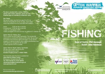 Booking Form - Club Angling Match - Worcestershire County Council