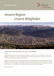 Mitglieder Broschüre - Chur Tourismus