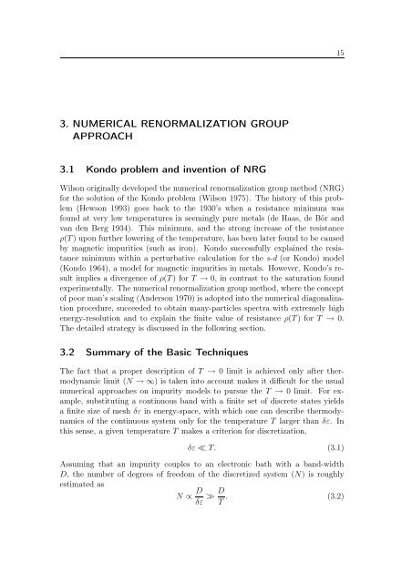 Numerical Renormalization Group Calculations for Impurity ...