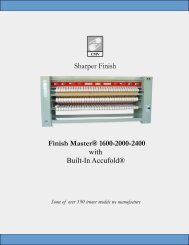 Finish MasterÂ® 1600-2000-2400 - CMV Sharper Finish
