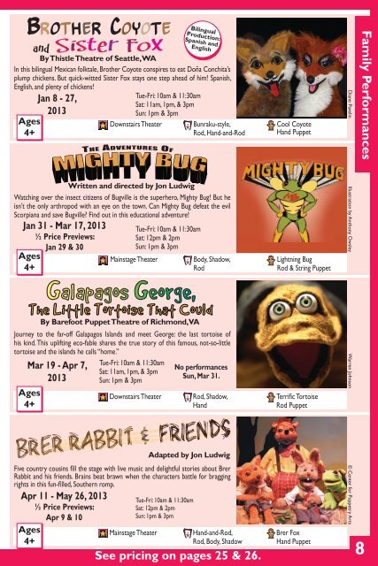 2013 Season - Center for Puppetry Arts