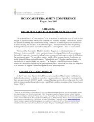 Social Welfare for Jewish Nazi Victims - Conference on Jewish ...