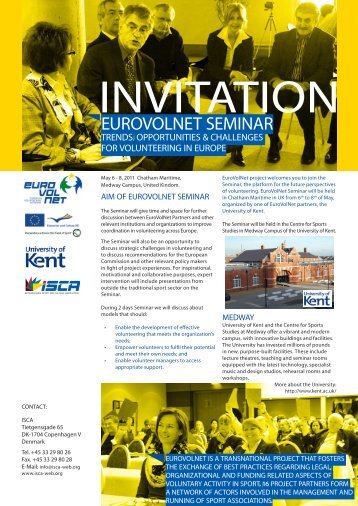 EuroVolNet Seminar invitation (PDF, 0.77 MB) - ISCA