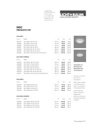 PREISLISTE CHF - Licht+Raum AG