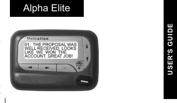 Unication Alpha Elite - USA Mobility, Inc.