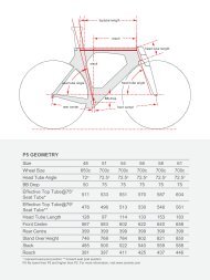 Bike Measurements - Cervelo Cycles