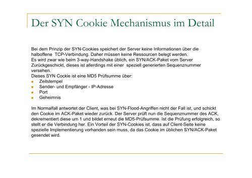 TCP SYN Flood - Attack