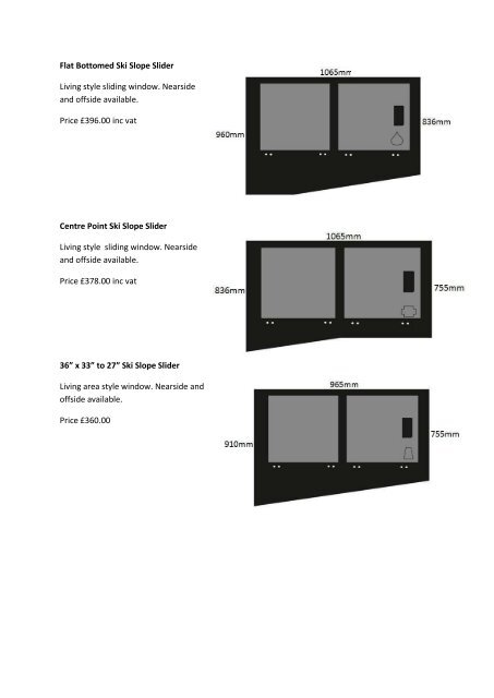 Standard Window Sizes and Options - Brooklands Farm
