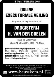 DROGISTERIJ H. VAN DER DOELEN - Veiling - Van Beusekom