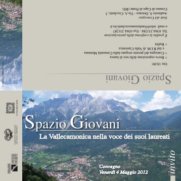 Invito convegno Spazio Giovani del 4 maggio 2012 - Fondazione ...