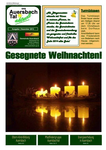 Gemeindezeitung 4/2013 - Gemeinde Auersbach