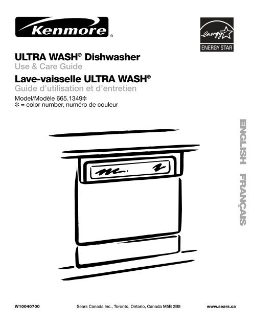 ULTRA WASHÂ® Dishwasher Lave-vaisselle ULTRA ... - Sears Canada