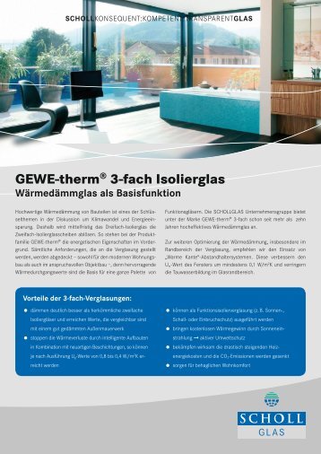 GEWE-thermÃ‚Â® 3-fach Isolierglas