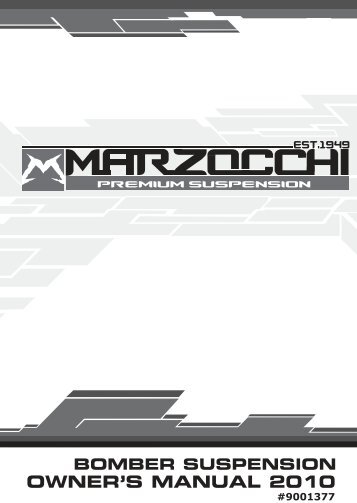 Marzocchi - General warnings 2010 - YT Industries