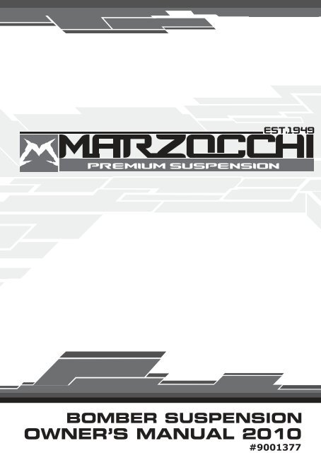 Marzocchi - General warnings 2010 - YT Industries