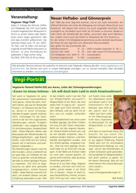 PDF-Datei - Schweizerische Vereinigung fÃ¼r Vegetarismus